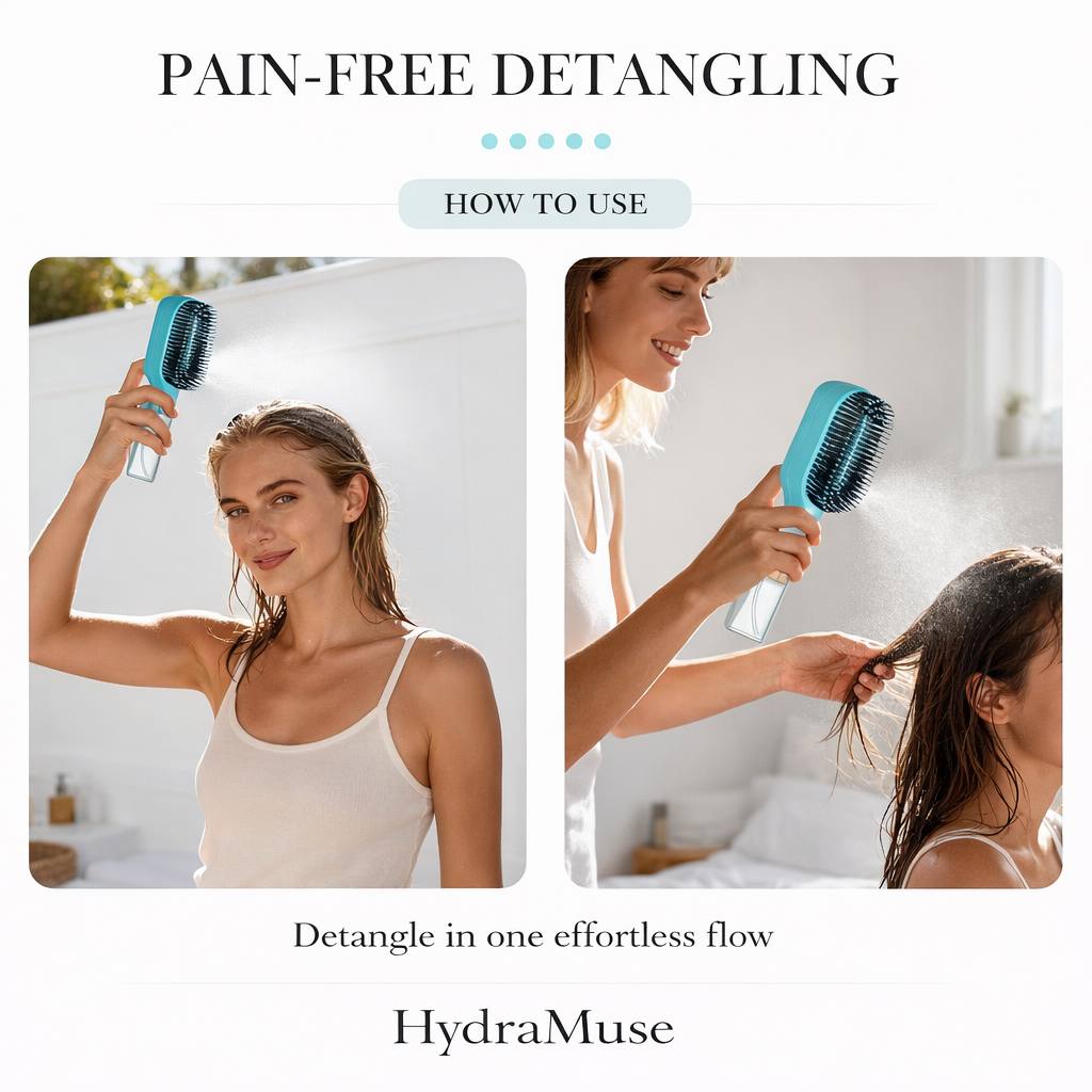 HydraMuse™ Mist Detangling Brush